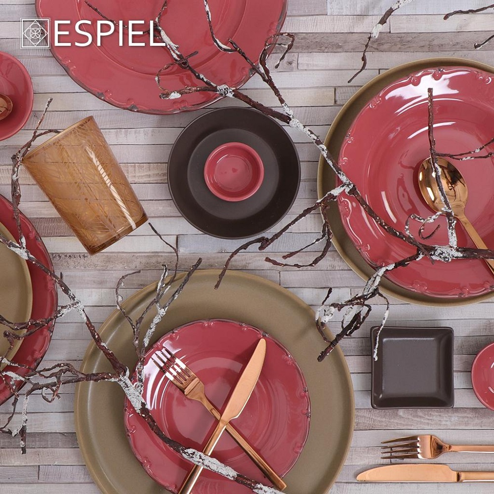 Μπολάκι-Ντιπάκι Πορσελάνης Στρογγυλό Φ6xH3cm Pomegranate Essentials Espiel OWD115K24 - 4