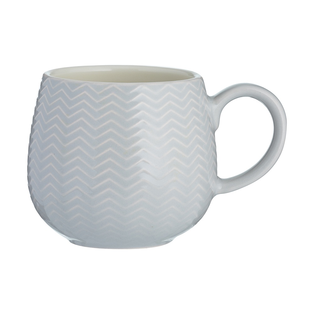 Κούπα Stoneware 350ml με Ανάγλυφα Σχέδια – Γκρι – Impressions – Mason Cash 2002.104 - 