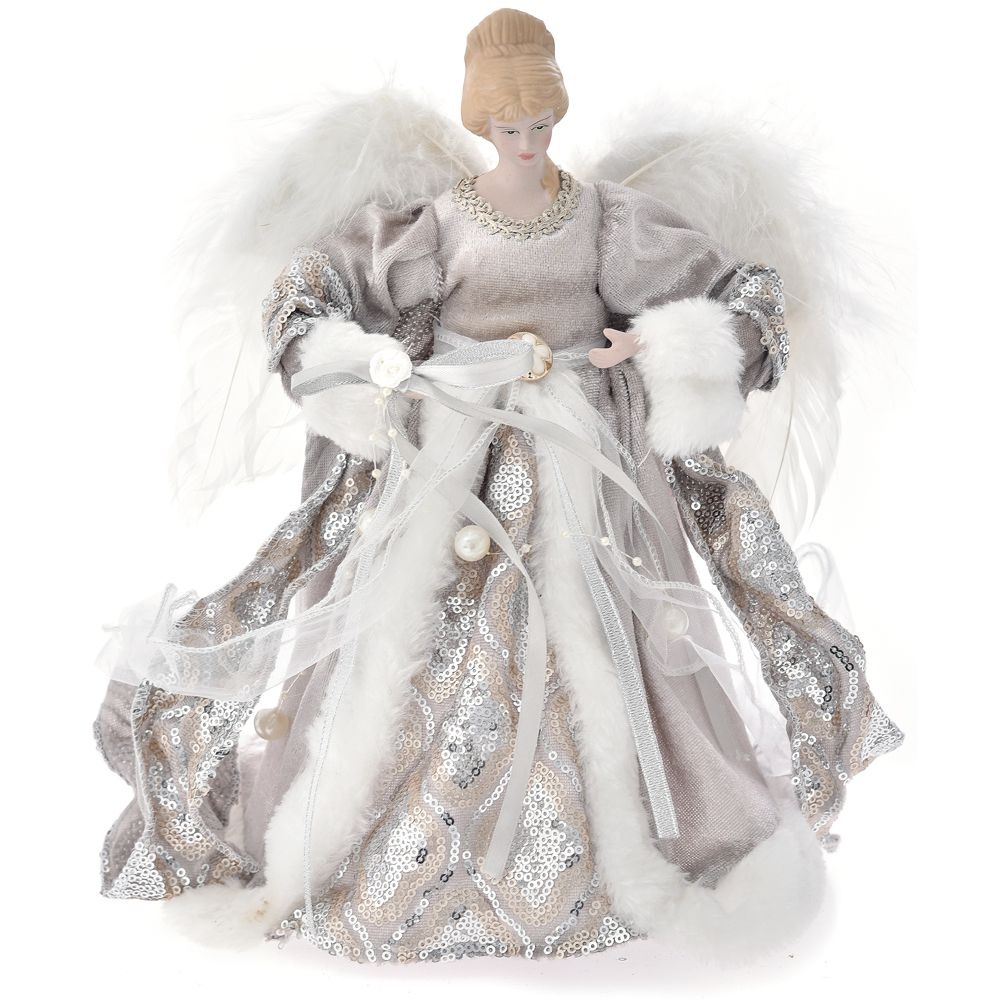 Κορυφή Χριστουγεννιάτικου Δέντρου Άγγελος Σαμπανί 30 εκ Ai Decoration 72002 - 