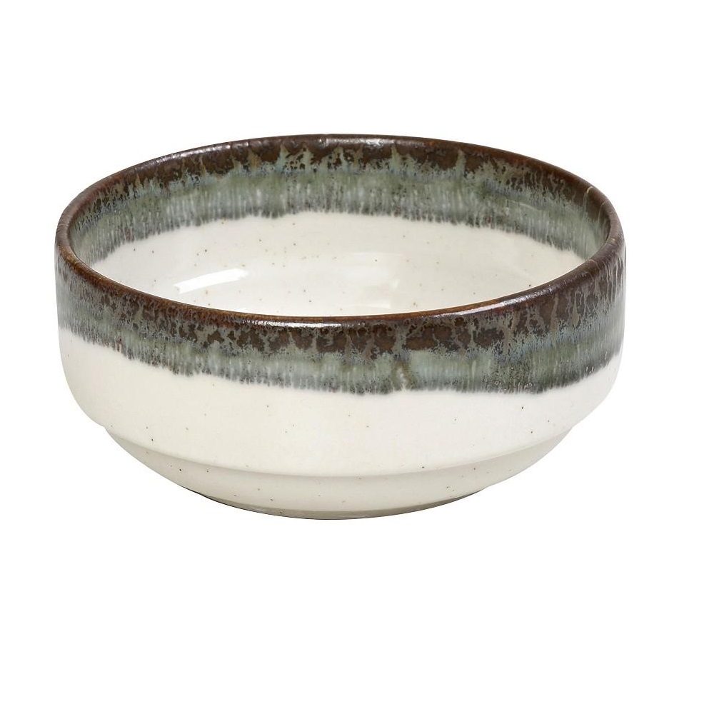 Μπολάκι - Ντιπάκι Πορσελάνης Στρογγυλό Στοιβαζόμενο Ø14xH6,5cm Green Essentials Espiel OWP118 - 