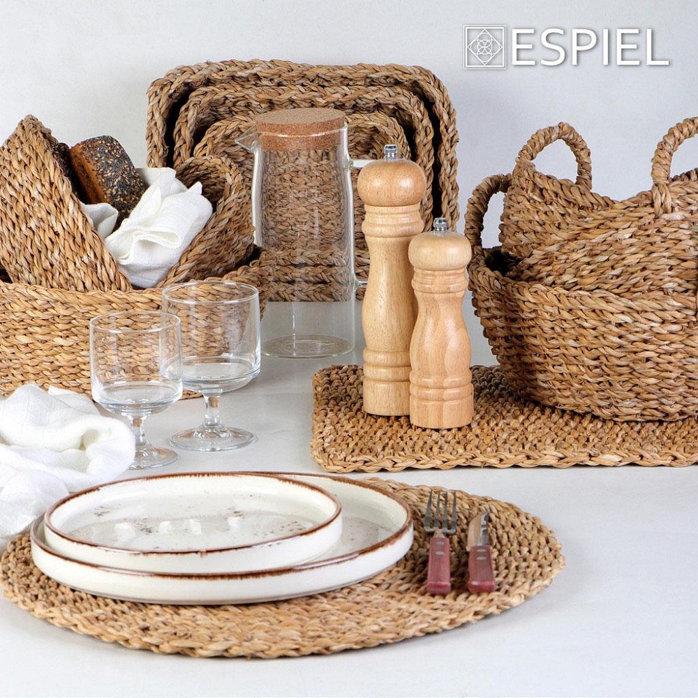 Σουπλά Φαγητού Ορθογώνιο Seagrass 40x30xH1cm Espiel KAG119K6 - 4