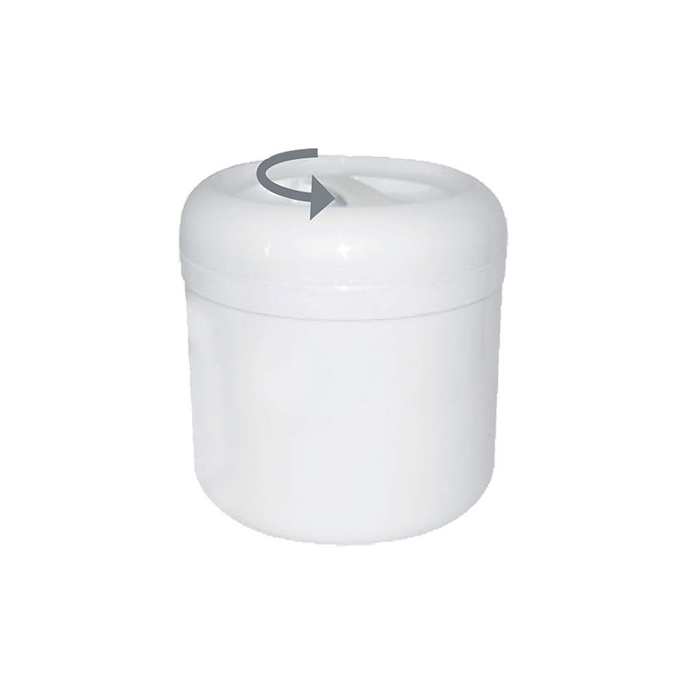 Παγοδιατηρητής Πλαστικός Λευκός 4.25lt Ø22x21cm Novatex 04-020 - 