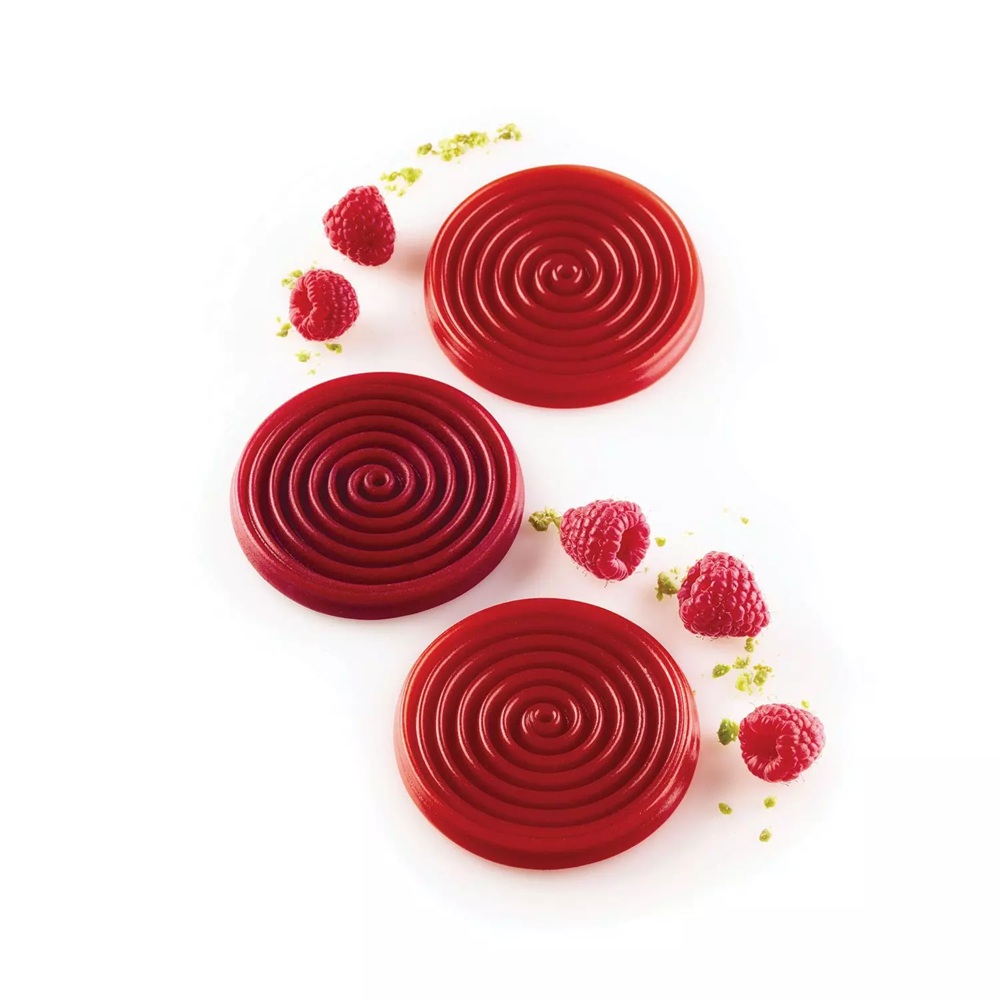 Φόρμα Σιλικόνης Platinum 6 Θέσεων Ø75x8mm 28ml Tourbillon 28 Silikomart 36.230.87.0065 - 5