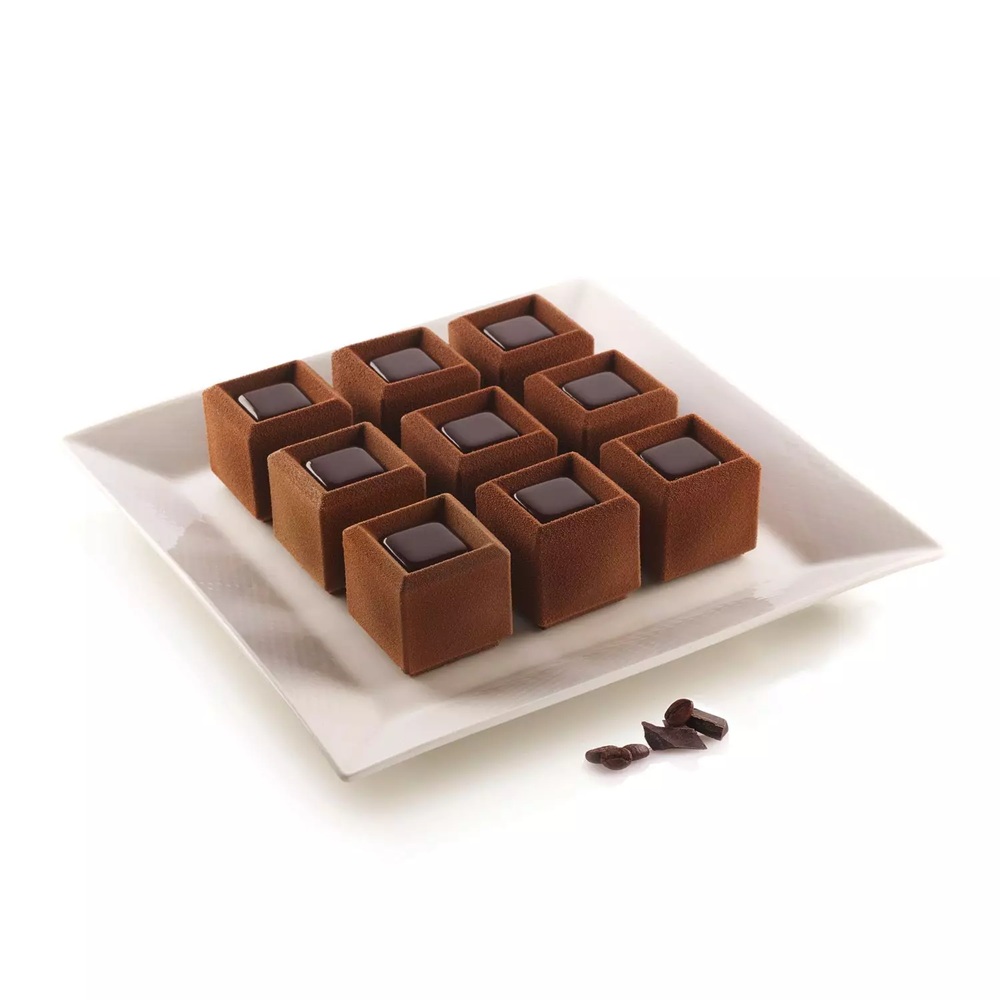 Φόρμα Σιλικόνης Platinum 9 Θέσεων 50x50x50mm 105ml Mosaico Silikomart 26.292.13.0065 - 5