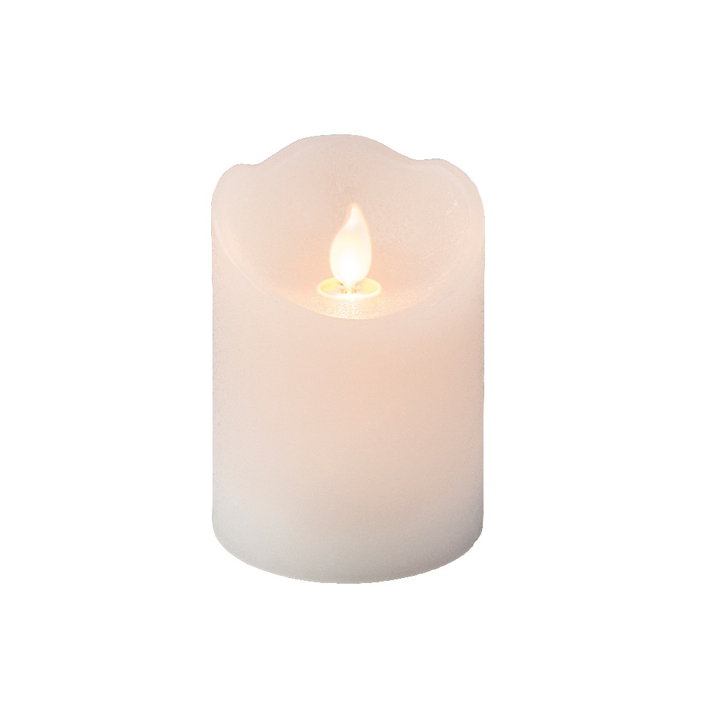 Κερί Led με Λυχνία Που Κυματίζει Φ7,5xH10cm White Lumineo 485261 - 3