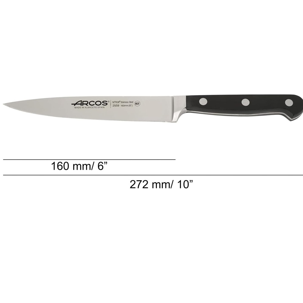 Μαχαίρι Κουζίνας 16cm Σφυρήλατο NITRUM Ανοξείδωτο Ατσάλι Arcos Clásica 255900 - 2