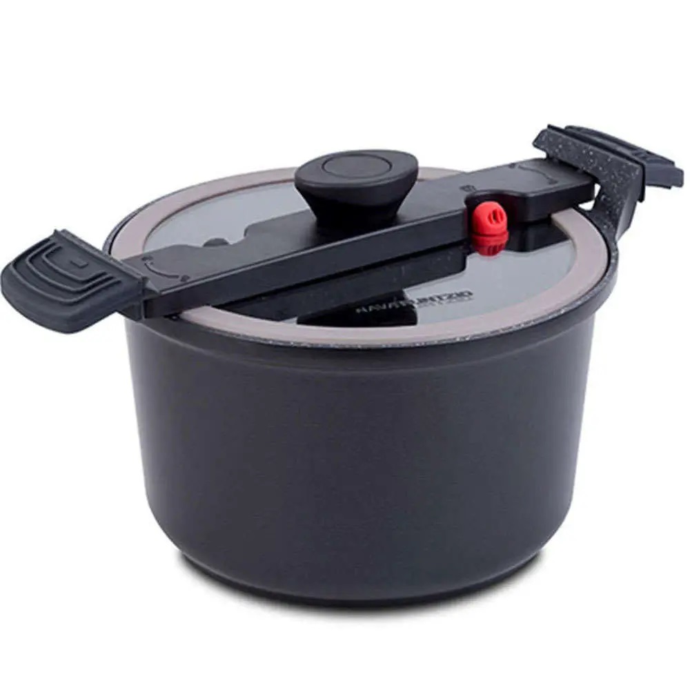 Χύτρα Χυτού Αλουμινίου Χαμηλής Πίεσης 5Lt Φ24cm Αντικολλητική Funtzio Nava 10-282-022 - 