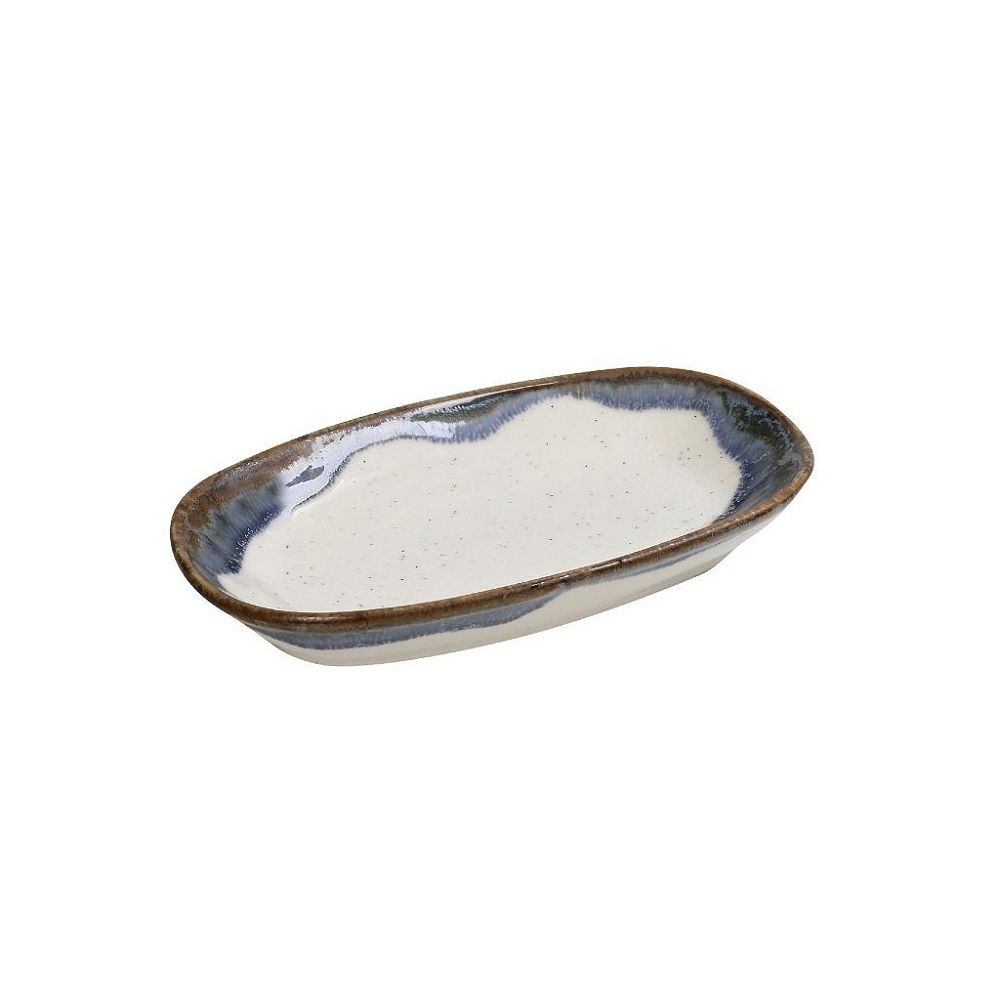 Πιατελάκι Πορσελάνης Ορθογώνιο 12x7xH2cm React. Blue Essentials Espiel OWR111K12 - 