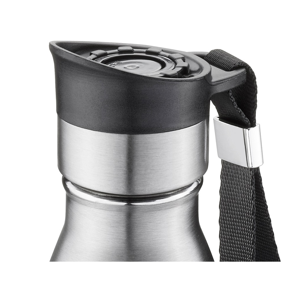 Μπουκάλι Ισοθερμικό Ασημί Διπλού Τοιχώματος 500ml Ανοξείδωτο/Πλαστικό Olimpio Gefu 12737 - 2