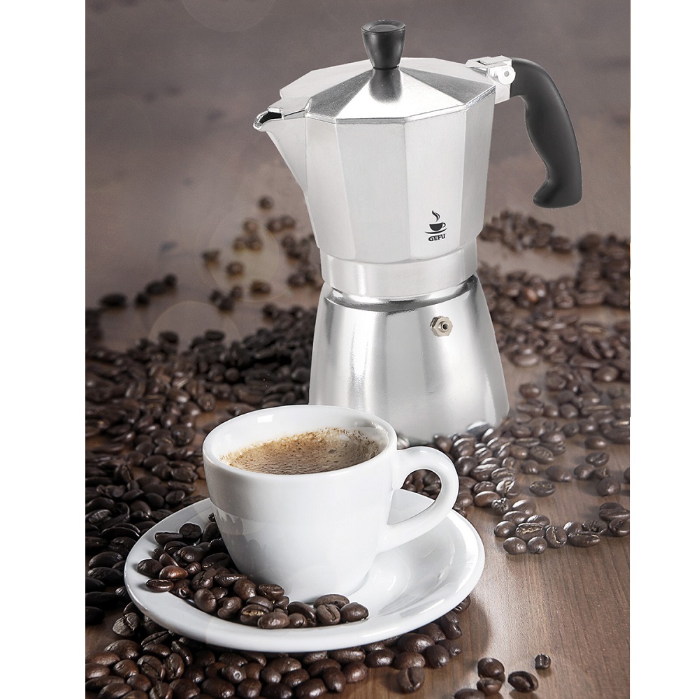 Μπρίκι-Παρασκευαστής Espresso 3Cups Αλουμινίου Lucino Gefu 16070 - 3