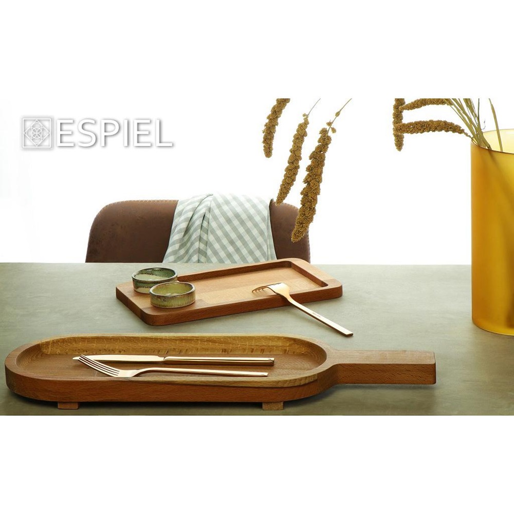 Πλατό Σερβιρίσματος Ξύλινο Ορθογώνιο 70x20xH3,5cm Με Λαβή Rustic Espiel KOP127 - 3