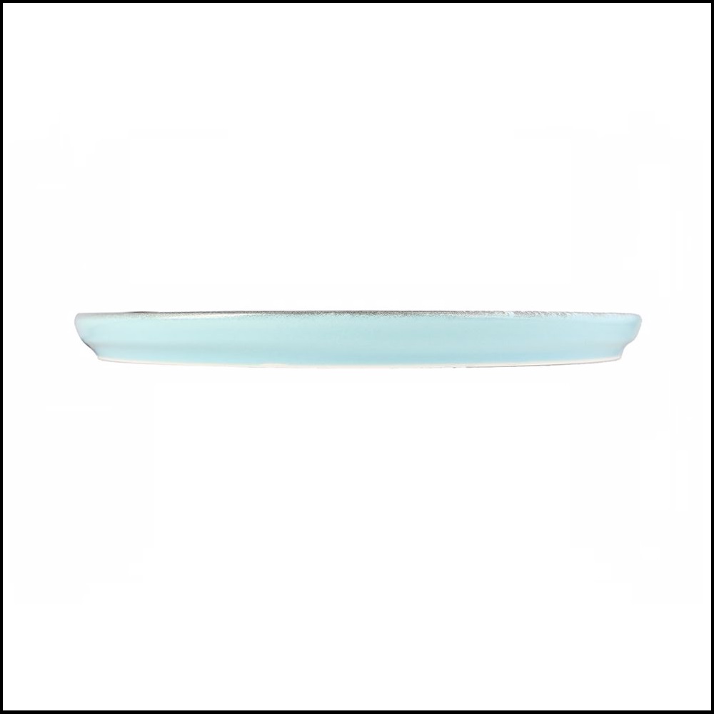 Πιάτο Step Στρογγυλό Ρηχό Πορσελάνης Φ27cm Lykke Turquoise Porland 18AC27Tur - 3