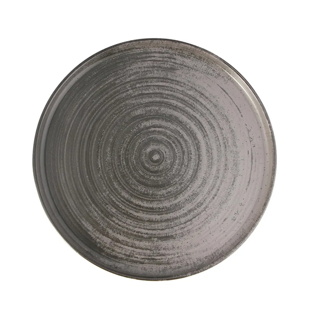 Πιάτο Πορσελάνης Alumilite Γκρι Ø27cm Lykke Ethos Porland 04ALM005784 - 