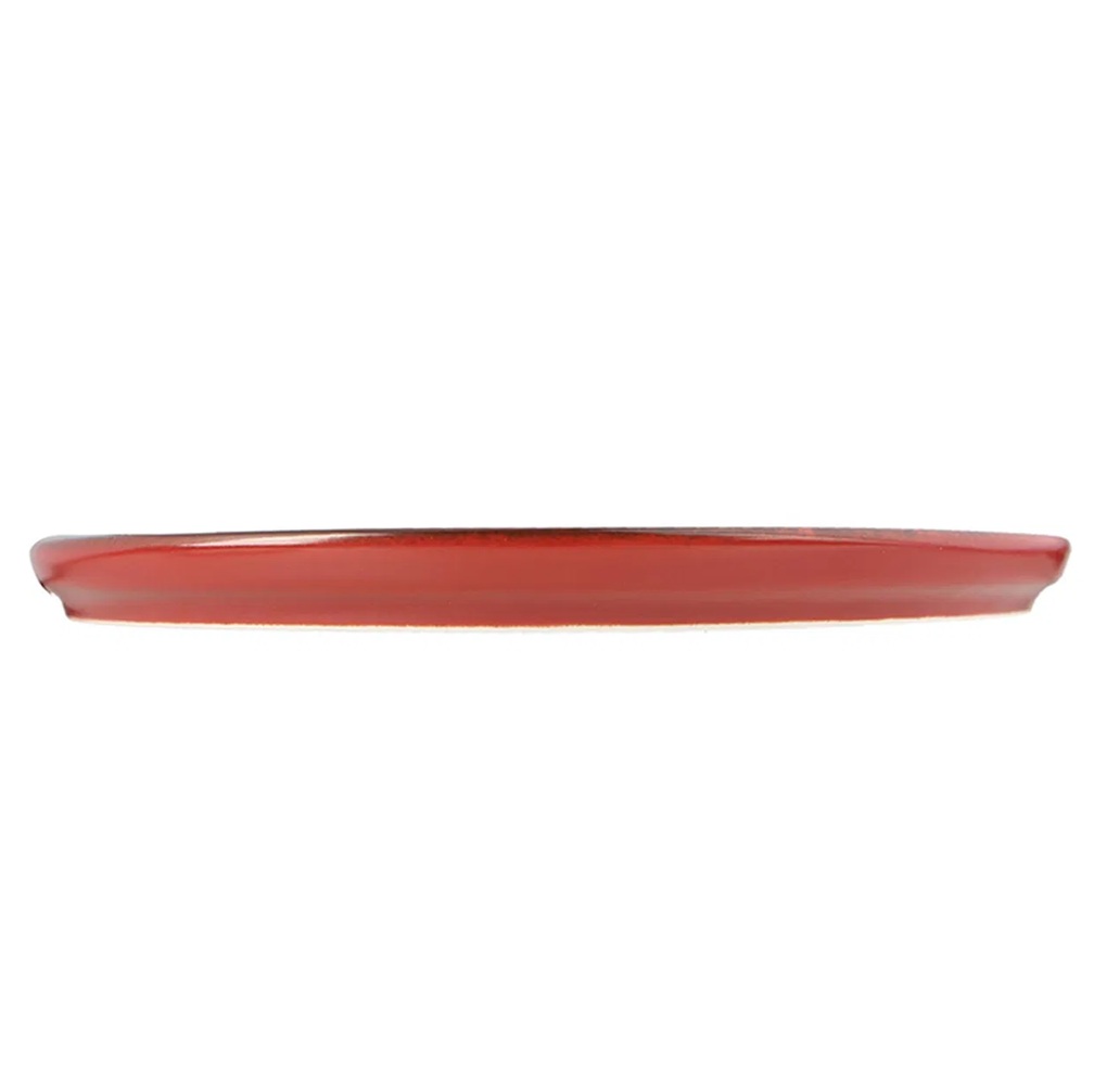 Πιάτο Πορσελάνης Κόκκινο Ανάγλυφο 21cm Porland Lykke 04ALM006562 - 3