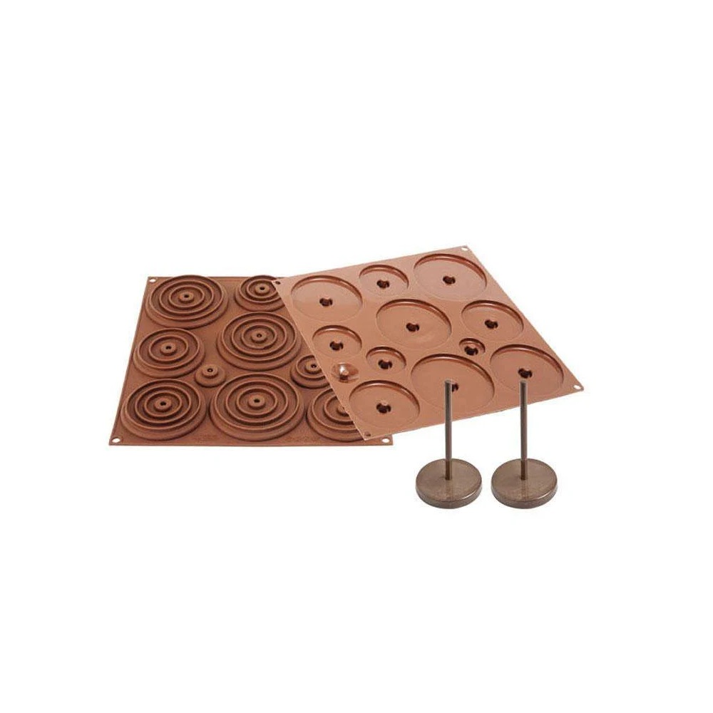 Καλούπι Σοκολάτας Σιλικόνης 3D Chocolate Tree 30,5x30,5x1,5cm Καφέ Silikomart C3D02 22.152.77.0065 - 5