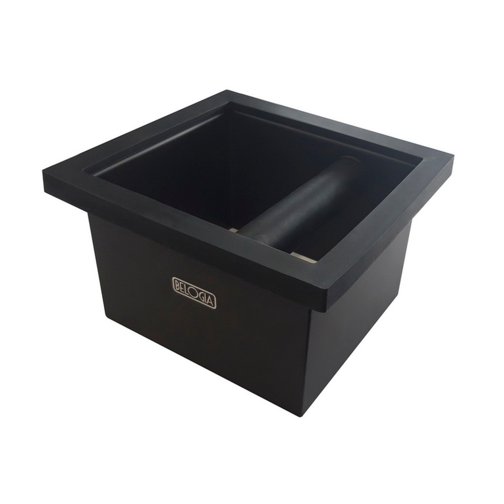 Εντοιχιζόμενο Δοχείο Χτυπήματος Κλείστρου Ανοξείδωτο Ατσάλι Μαύρο 165x180mm Belogia IKS930001 8001000056 - 