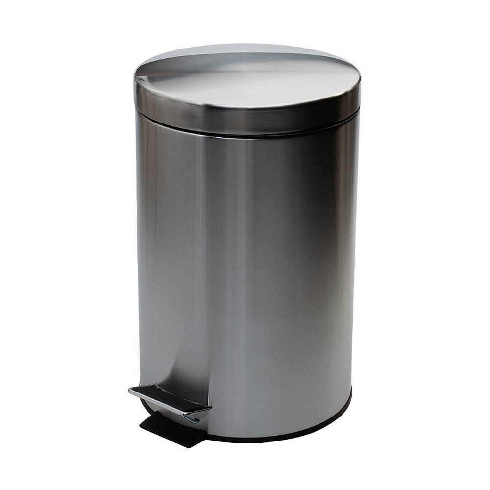 Χαρτοδοχείο Μπάνιου Ανοξείδωτο Soft Close 12Lt Inox Ματ εstia Home Art 02-0066 - 3