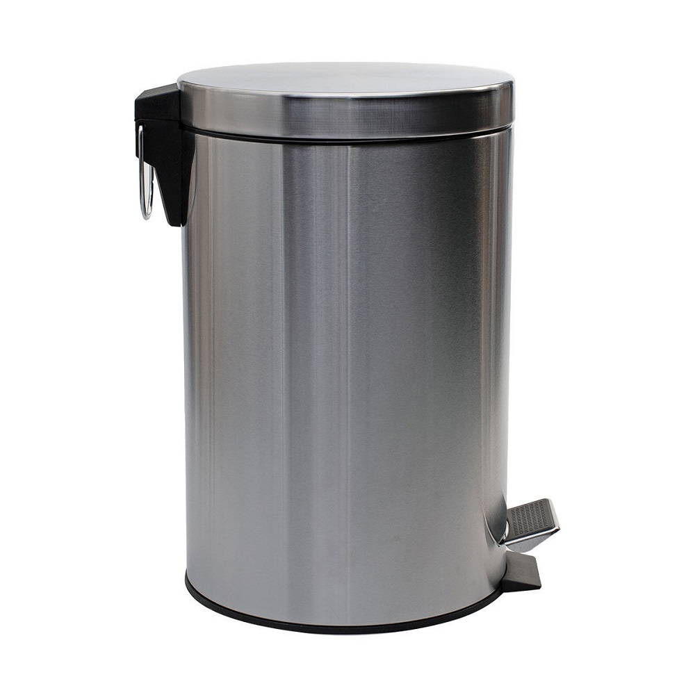 Χαρτοδοχείο Μπάνιου Ανοξείδωτο Soft Close 12Lt Inox Ματ εstia Home Art 02-0066 - 4