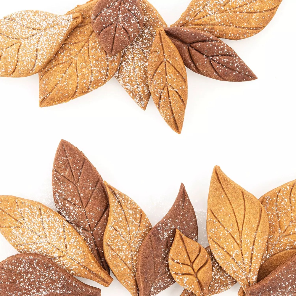 Κουπ Πατ Σιλικόνης Platinum Leaves 240x150x20mm Silikomart VoilÀ Cookie 53.151.20.0065 - 5