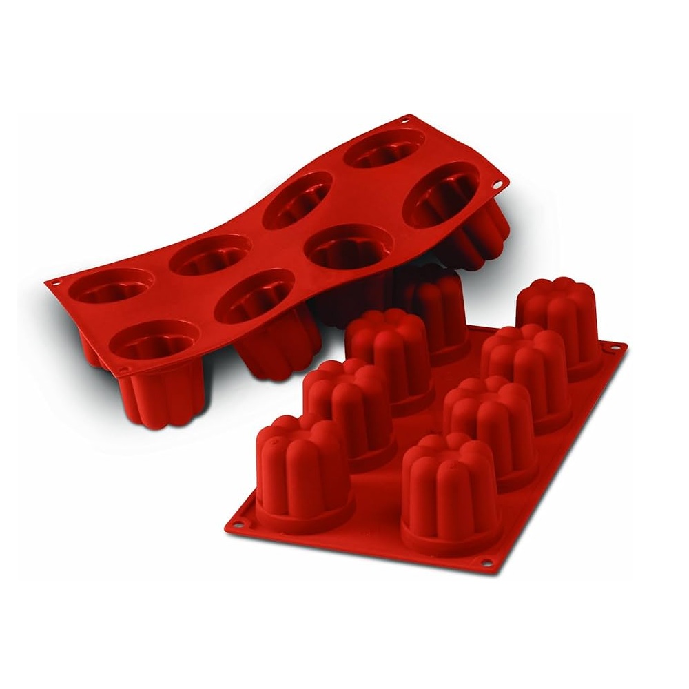 Φόρμα Σιλικόνης Platinum 6 Θέσεων Ø57x57mm 167ml Bavarese SF051 Silikomart 20.051.00.0060 - 