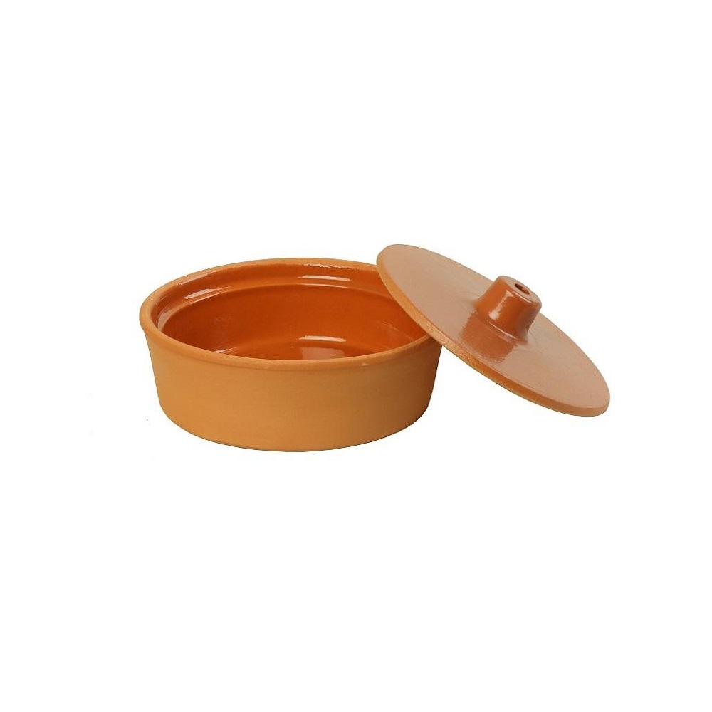 Μπολ Με Καπάκι Πυρίμαχο Terracotta 400ml Φ15xH6cm Brown Espiel NAK149K12 - 