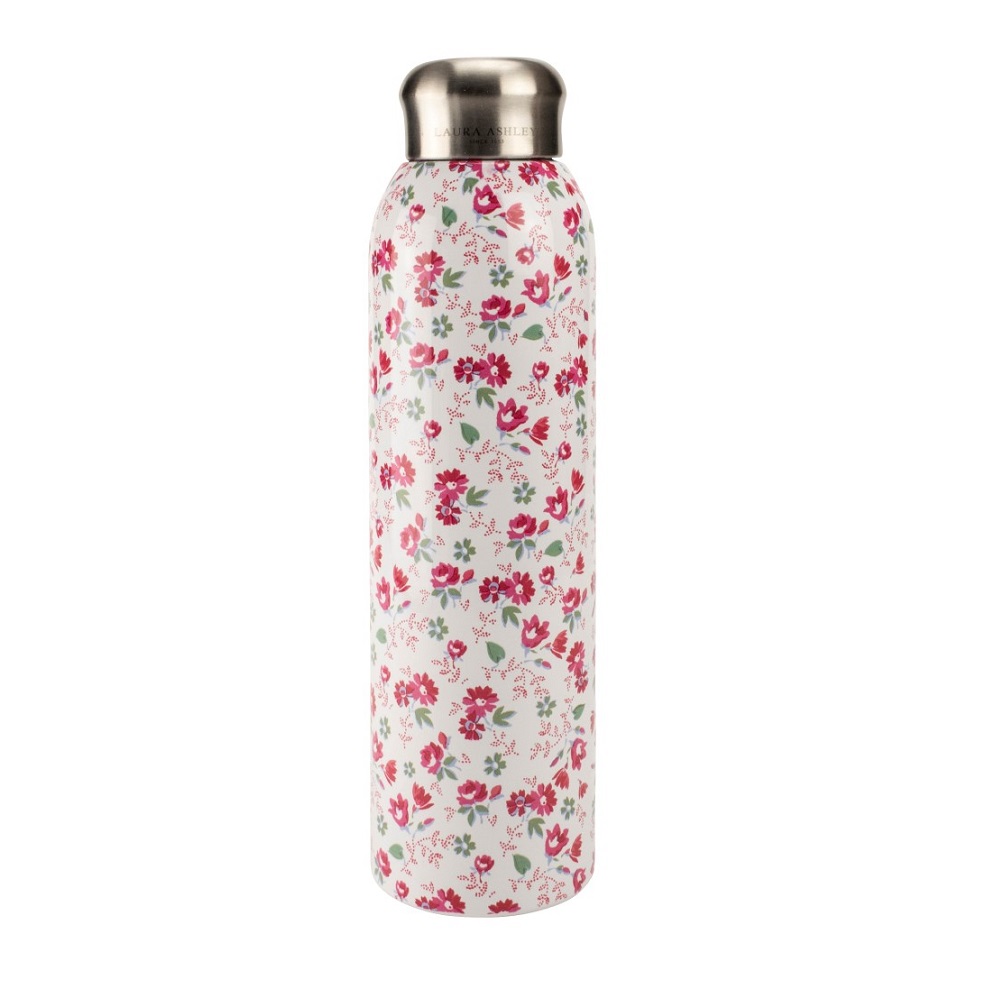 Μπουκάλι Θερμός Ανοξείδωτος 500ml Φ7,8xH26,5cm Petit Fleur Pink To Go Laura Ashley LA182923 - 