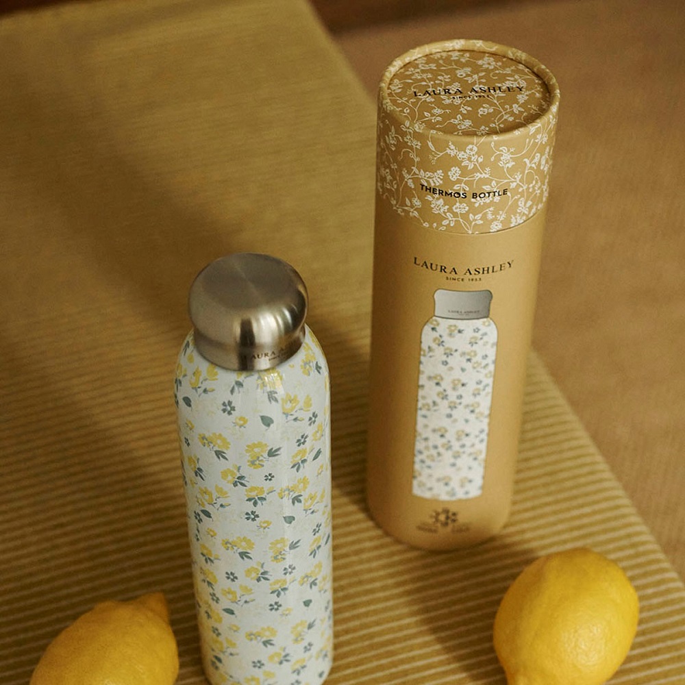 Μπουκάλι Θερμός Ανοξείδωτος 500ml Φ7,8xH26,5cm Petit Fleur Yellow To Go Laura Ashley LA183111 - 4
