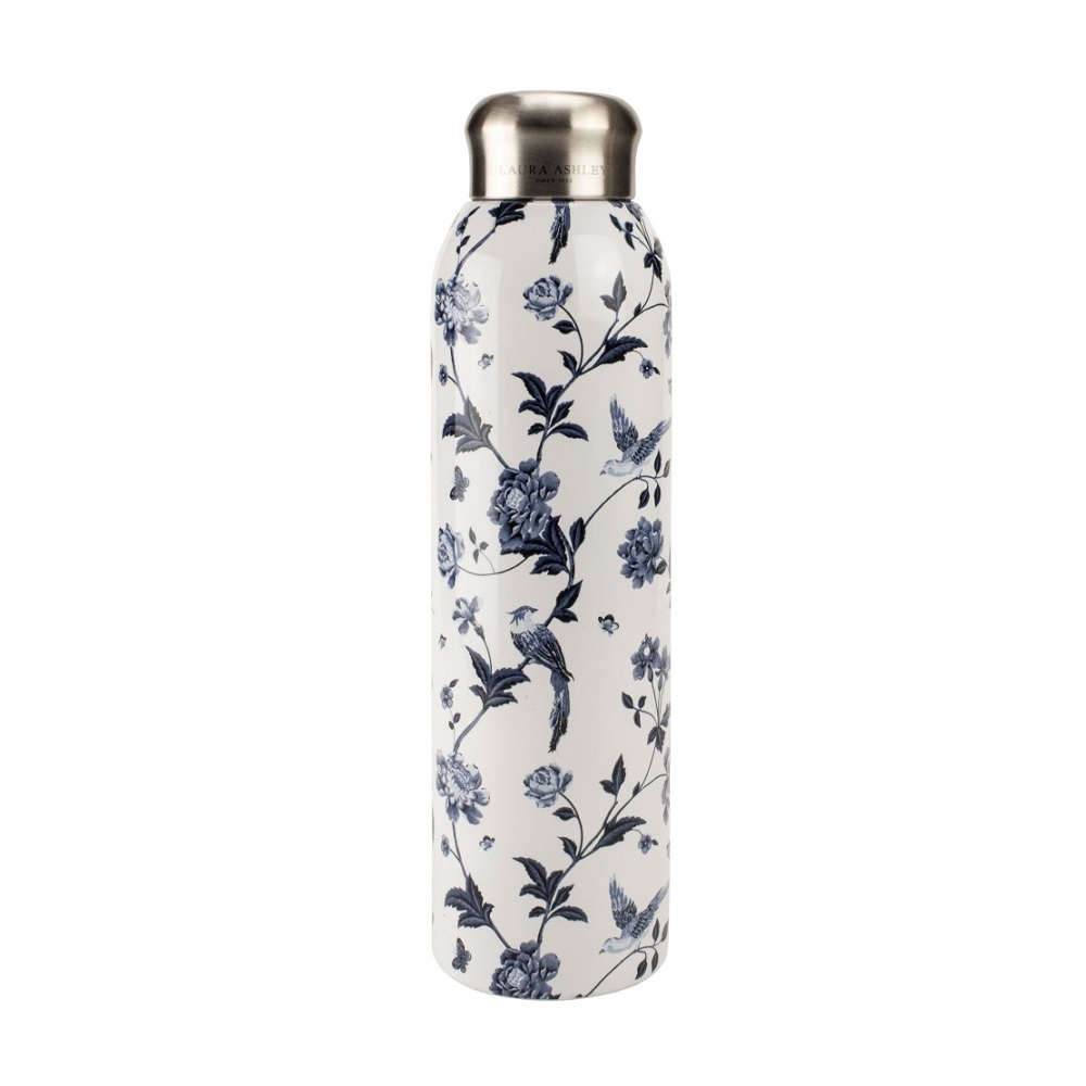 Μπουκάλι Θερμός Ανοξείδωτος 500ml Φ7,8xH26,5cm Summer Palace Blue To Go Laura Ashley LA182922 - 