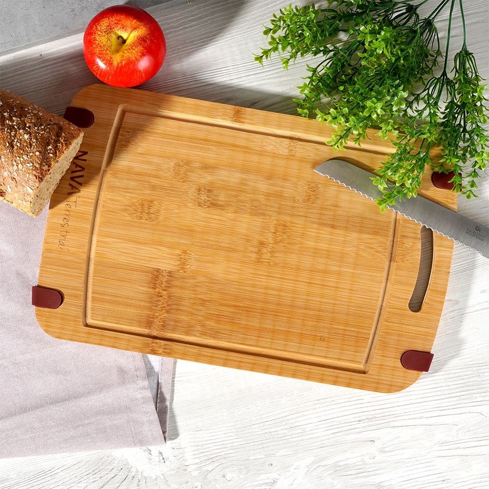 Επιφάνεια Κοπής Bamboo 40x25,5x1,5cm Terrestrial Nava 10-107-003 - 5