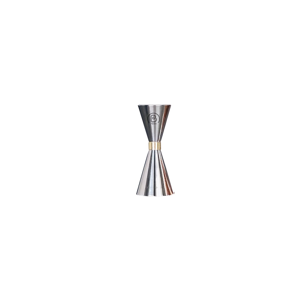 Μεζούρα Ποτών Japanese Inox 30/60ml Διπλής Όψης Ανοξείδωτη Novatex 07-333 - 