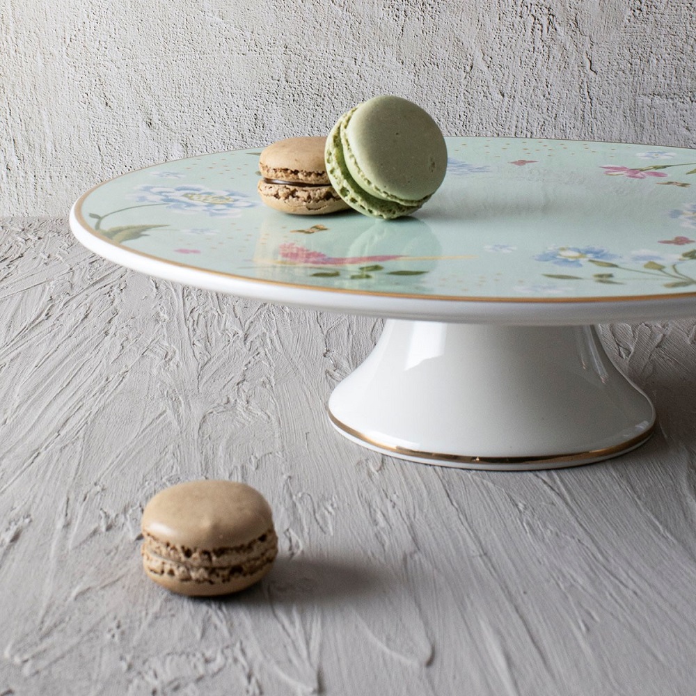 Τουρτιέρα Με Πόδι Πορσελάνης Φ31xH9,5cm Heritage Laura Ashley LA183010 - 5