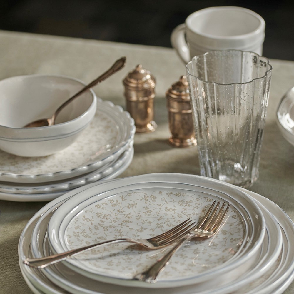 Μπολάκι Βαθύ Στρογγυλό Stoneware Φ13xH5,5cm White Artisan Laura Ashley LA183189 - 4