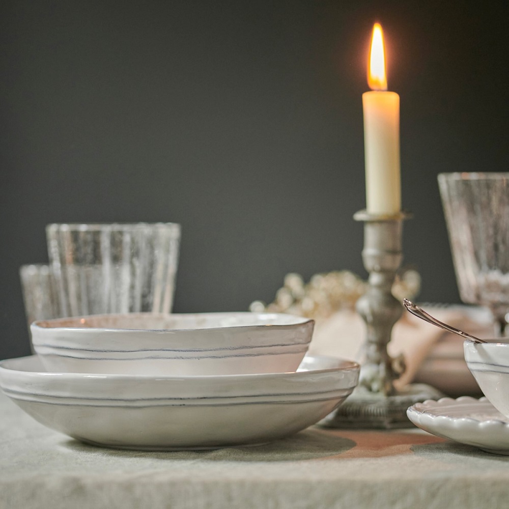 Μπολάκι Βαθύ Στρογγυλό Stoneware Φ13xH5,5cm White Artisan Laura Ashley LA183189 - 5