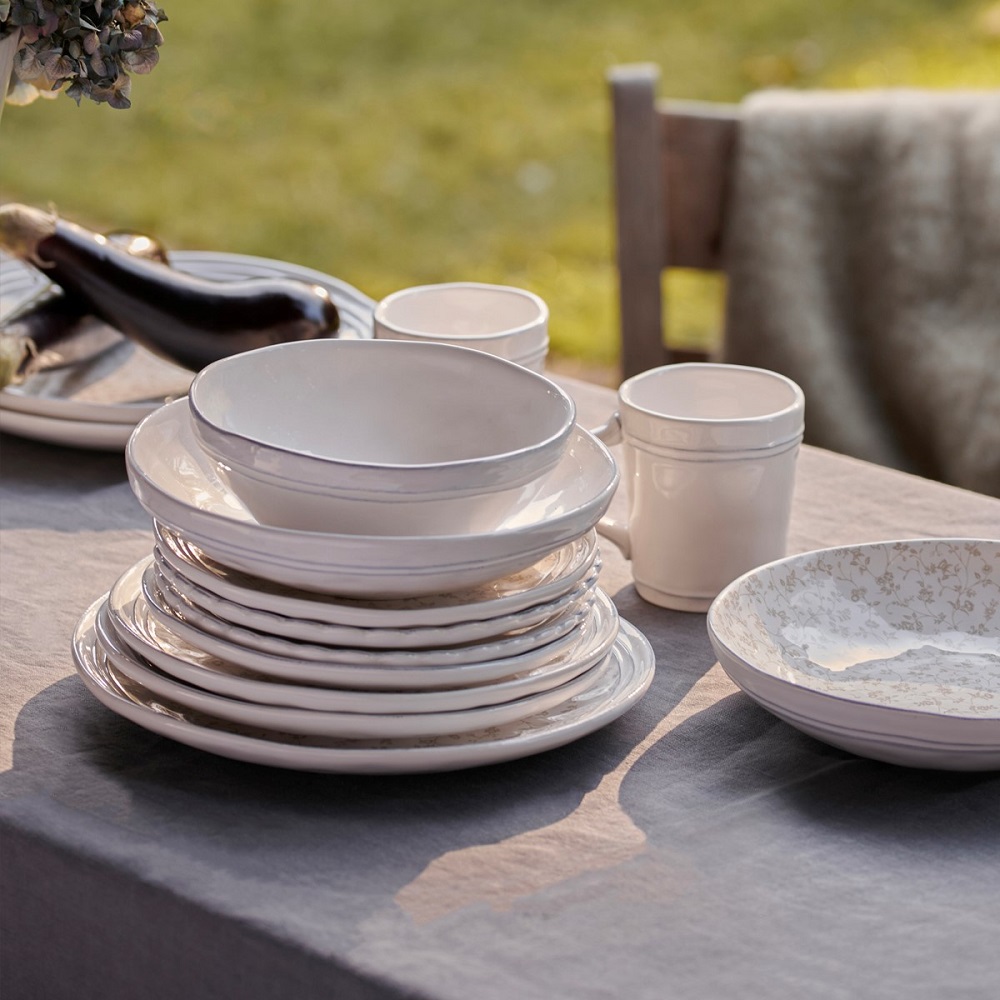 Μπολ Βαθύ Στρογγυλό Stoneware Φ16,5xH6,6cm White Artisan Laura Ashley LA183191 - 5