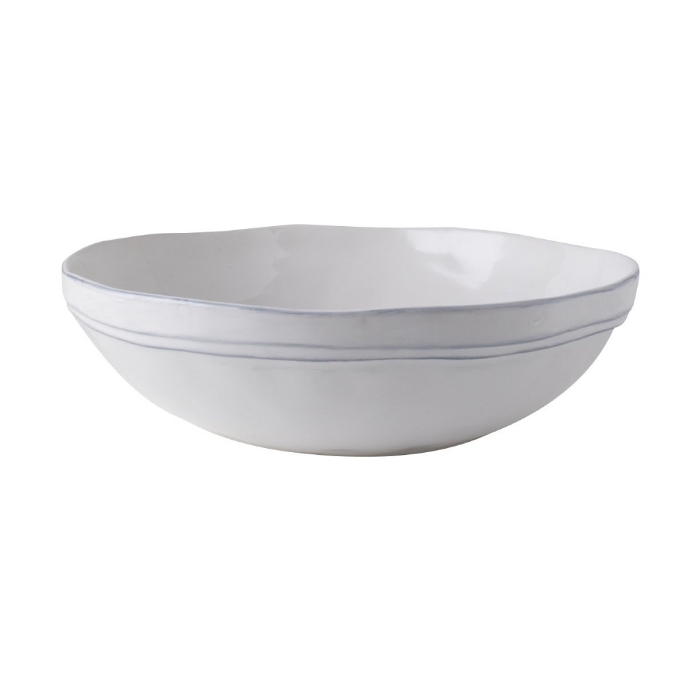 Σαλατιέρα Βαθιά Στρογγυλή Stoneware Φ26xH7,5cm White Artisan Laura Ashley LA183193 - 1