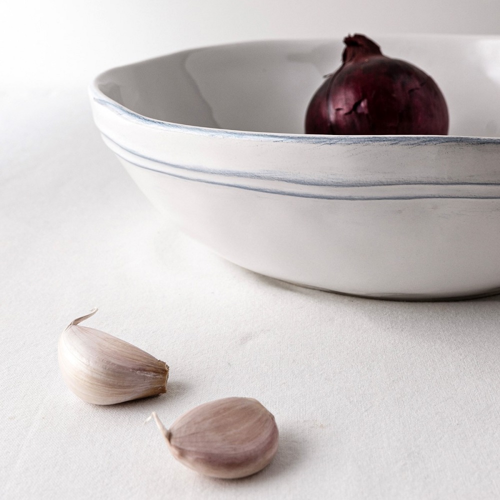 Σαλατιέρα Βαθιά Στρογγυλή Stoneware Φ26xH7,5cm White Artisan Laura Ashley LA183193 - 4