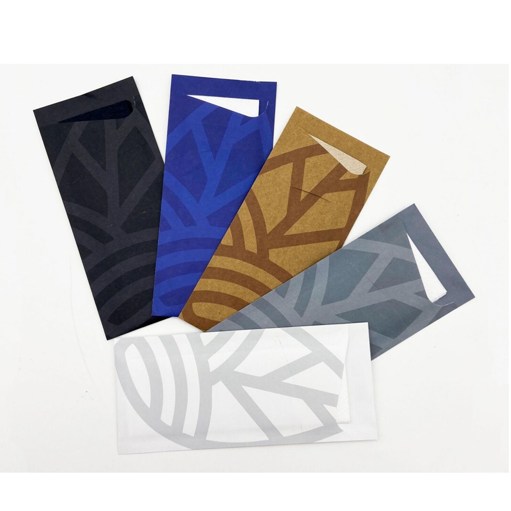 Φάκελος Μαχαιροπίρουνων Χάρτινος Kraft 85x190mm 80gr με Χαρτοπετσέτα 33x33 Eco 2Φ 500τμχ Finezza ΦΑ-ΦΙ-00 - 2