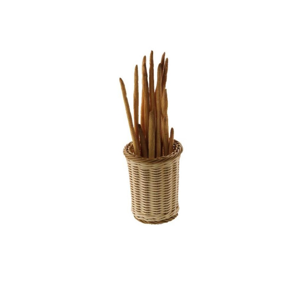 Καλάθι Ψωμιού Rattan Natural-Καφέ 12x15cm Leone T0531.R - 