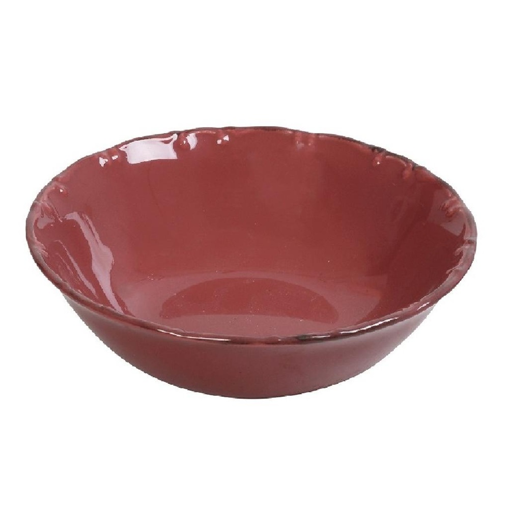 Σαλατιέρα Σκούρο Ροζ με Καφέ Rim 25εκ – Liana Espiel TLX150K6 - 
