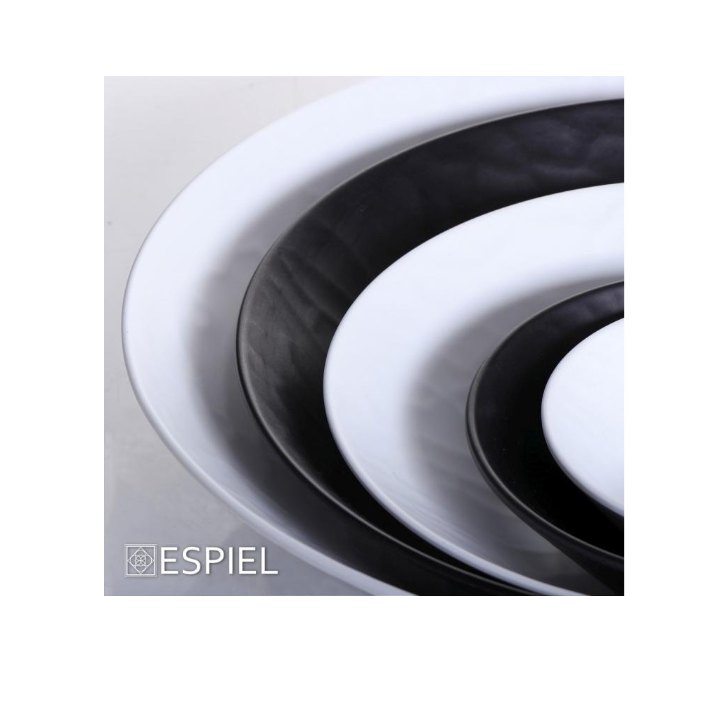 Μπολ Μελαμίνης Στρογγυλό Φ19xH6cm Wavy Black Matt Tria MLB387K48 - 4
