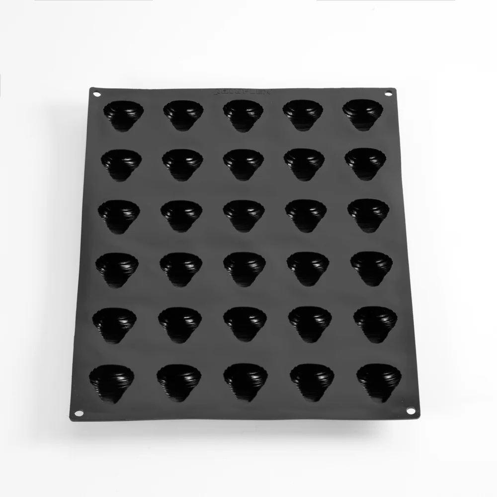 Καλούπι Σιλικόνης Sfogliatella 45x43,5x22mm Pavoflex 30 Θέσεων Pavoni Italia PX4378 - 