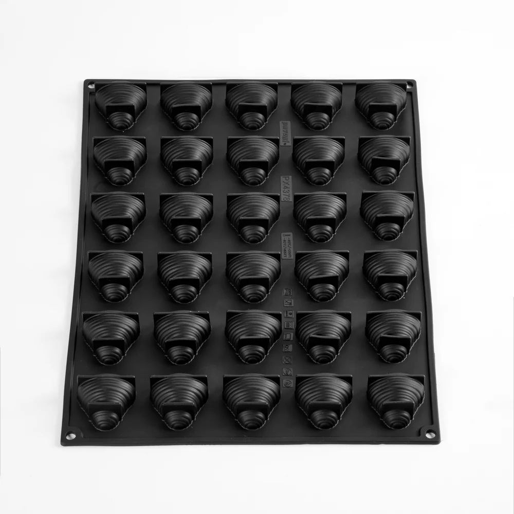 Καλούπι Σιλικόνης Sfogliatella 45x43,5x22mm Pavoflex 30 Θέσεων Pavoni Italia PX4378 - 2