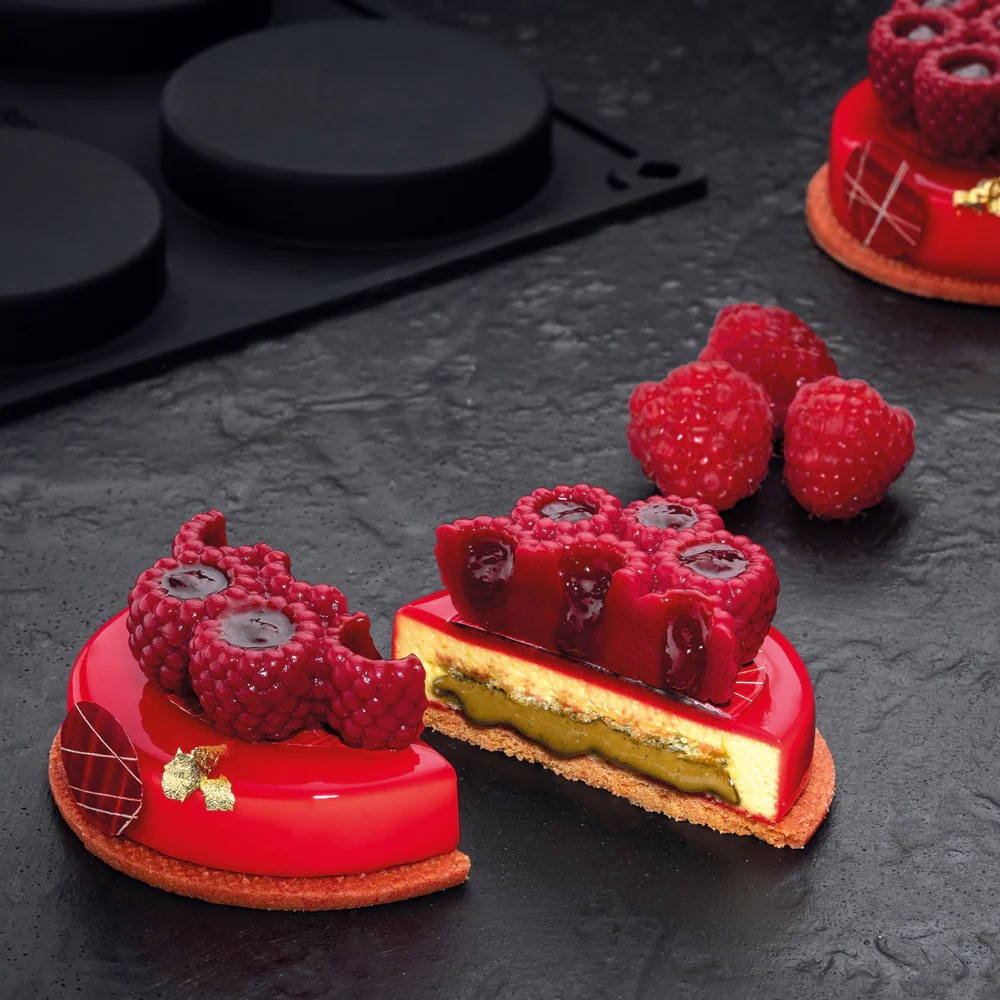 Καλούπι Σιλικόνης Mini Scarlet Ø62x21mm Pavoni Italia 8 Θέσεων TOP23 - 4