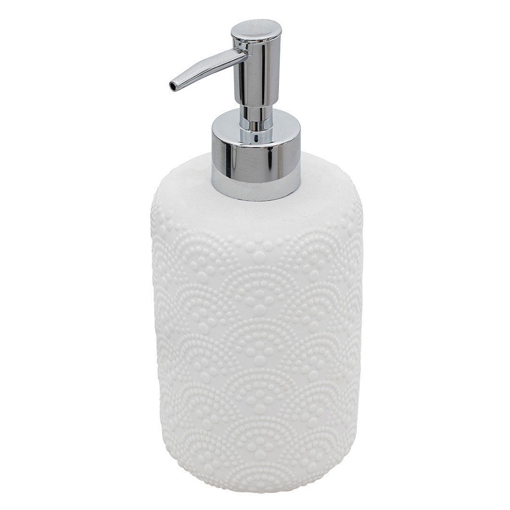Αντλία Σαπουνιού Κεραμική Λευκή 500ml Φ8,2xH18,7cm Clay εstia Home Art 02-11475 - 