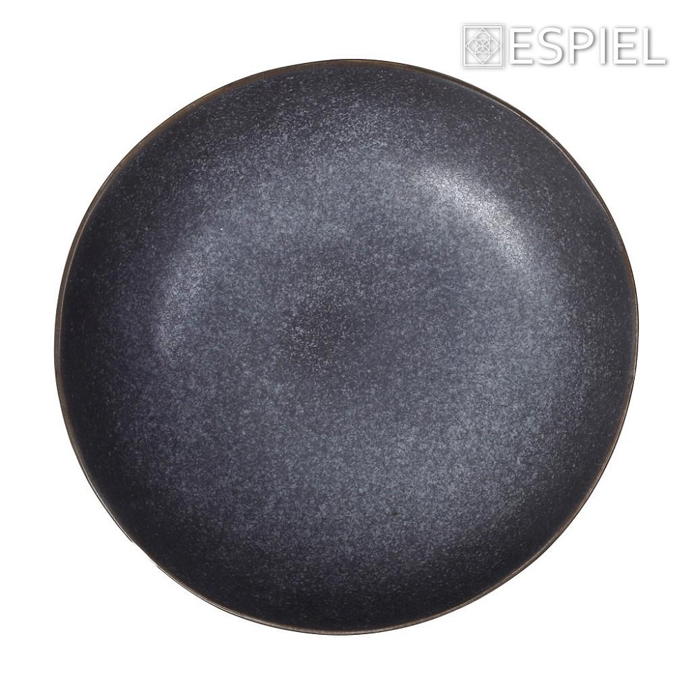 Πιάτο Βαθύ Στρογγυλό Stoneware Φ21xH5cm Grey Etna Espiel FRL108K4 - 2