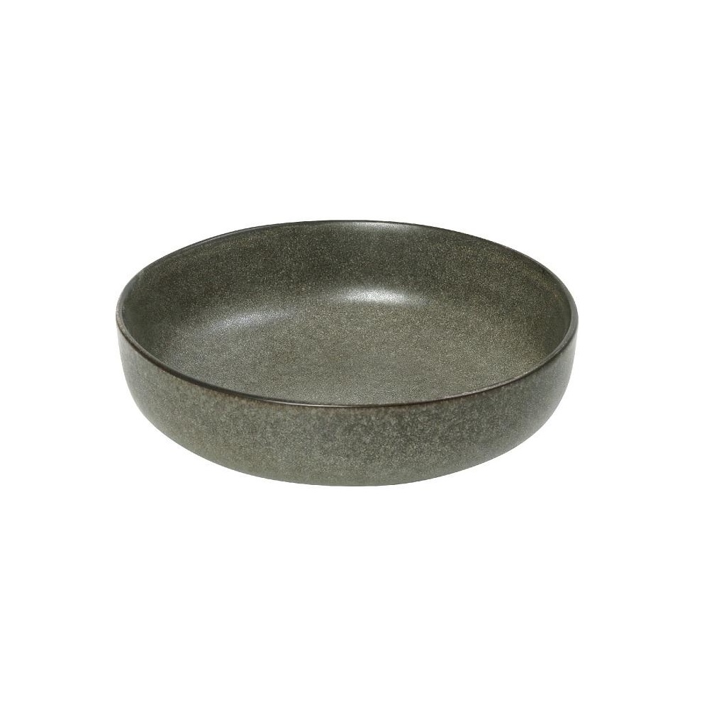 Πιάτο Stoneware Βαθύ Step Φ17,5xH4,5cm Olive Etna Espiel FRL114 - 