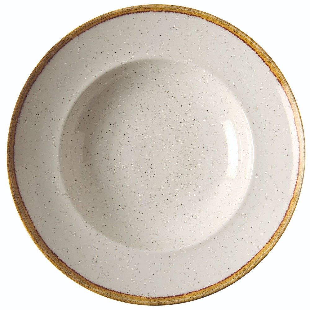 Πιάτο Βαθύ Πορσελάνης Μπεζ Φ24cm Ivory GTSA 66-5124 - 