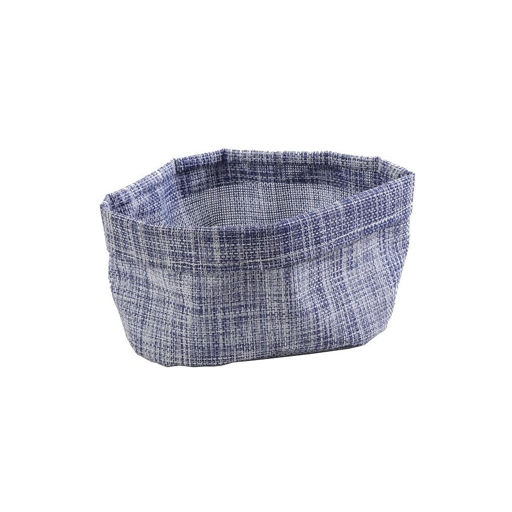 Ψωμιέρα Οβάλ PVC/Polyester Μπλε 20x14x10,5 cm ESPIEL PUL423K6 - 