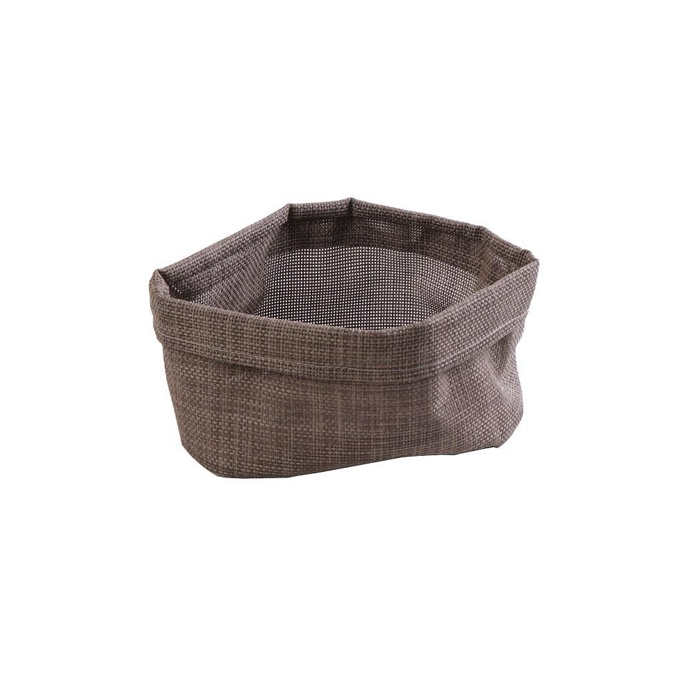 Ψωμιέρα Οβάλ PVC/Polyester Καφέ 20x14x10,5 cm ESPIEL PUL424K6 - 