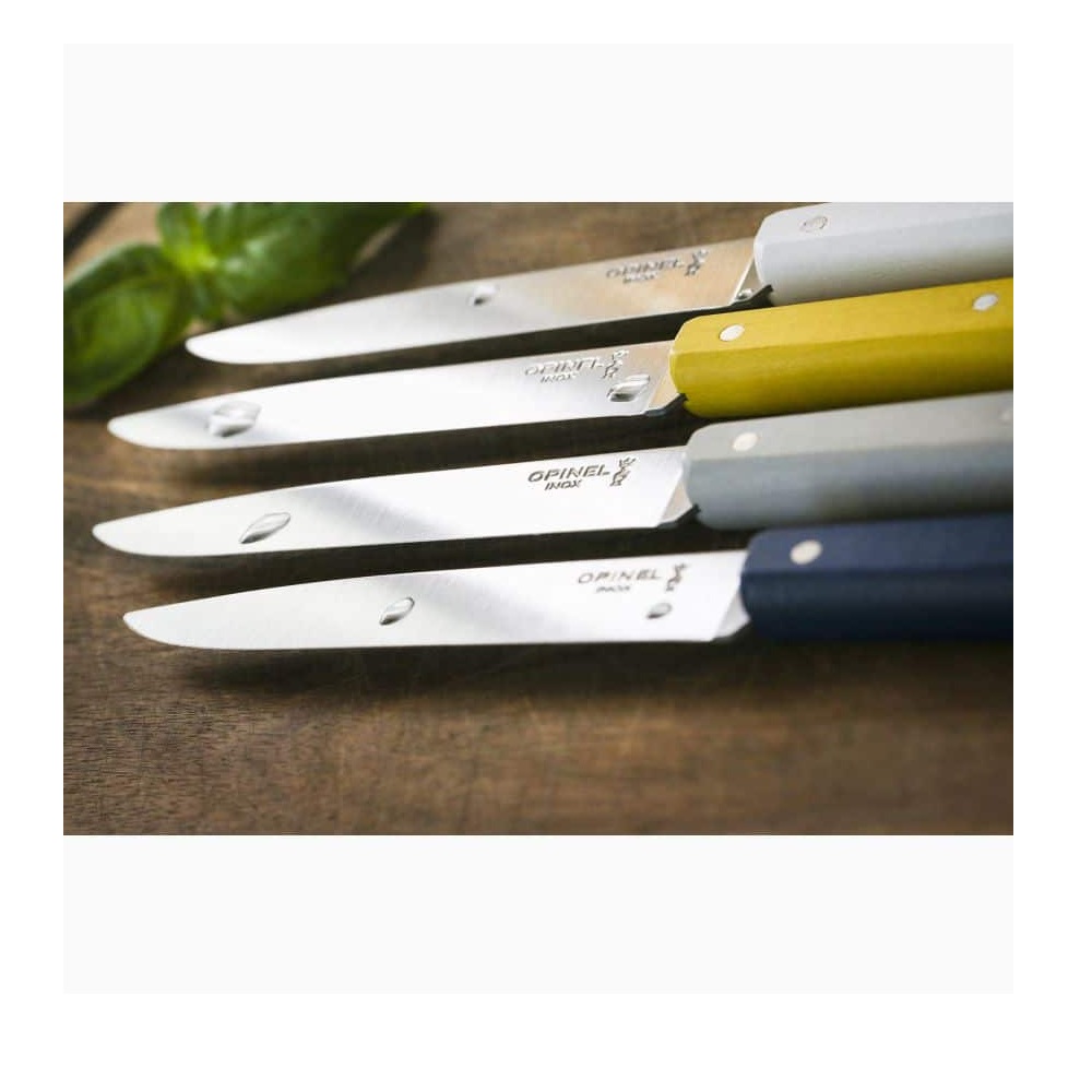 Μαχαίρια Steak Κουτί 4 Τεμαχίων 10,16cm Ατσάλι Sandvik 12C27 Bon Appétit Celeste Opinel 002040 - 3
